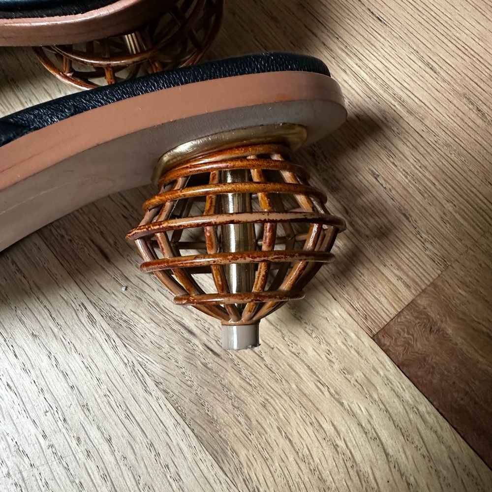 Excellent Condition Diff Black Leather Mules - image 5